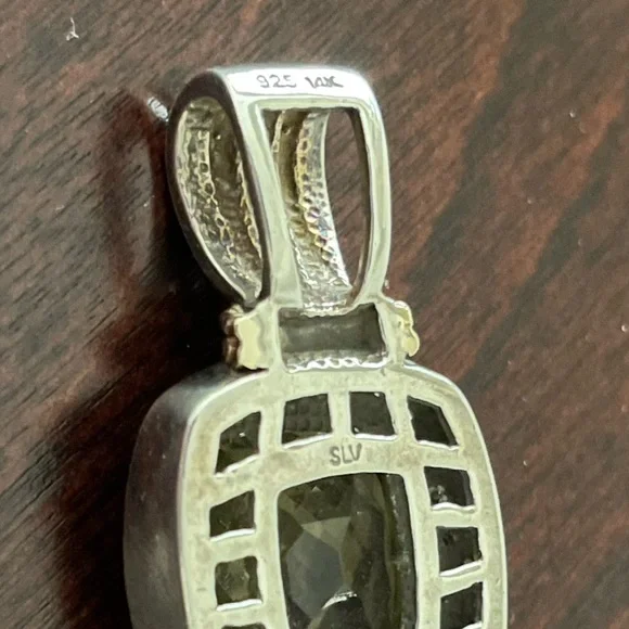 Sadye L Vassil signed citrine pendant - Picture 4 of 6